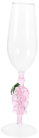 CONGARTENO Copa De Vidrio De Uva Simple Irrompible Vistoso De Colores Copas De Vino De Oporto Copas De Vino Altas Conformado Despedida De Soltera Fiesta Derivado Transparent