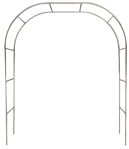 Arche À Rosier En Acier Inoxydable, Arche De Jardin Treillis Pour Plantes Grimpantes, Rosiers, Vignes De Glycine, 120cm~350cm De Large, Arche De Mariage Pour Décoration De Fête(120*230cm/3.9*7.5ft)