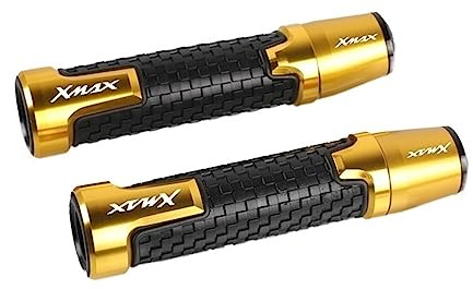 Für Yamaha Xmax 125 250 300 400 X-MAX 2017 2018 2019 7/8 & 22mm Motorrad Lenker Griffenden Lenkergriffe(Gold)