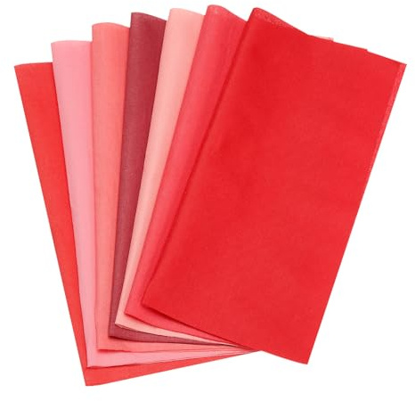 PATIKIL Paquetes De Tela De Algodón 7 Piezas Cuadrados De Tela Precortados De 4 X 4 Pulgadas En Color Sólido Para Costura Acolchado Manualidades DIY Rojo