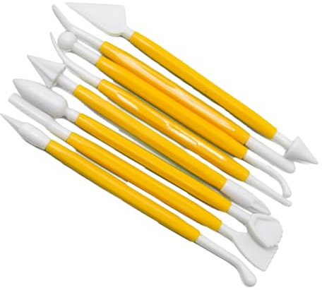 8 strumenti per scolpire torte fondente fondente taglierina torta stampo strumento strumento per modellare argilla