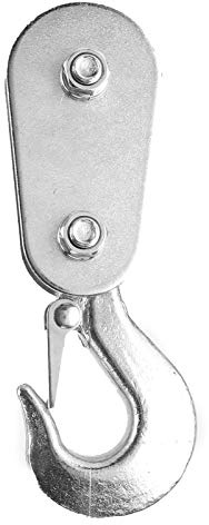 Jwthee Winch Pulley Snatch Block with Hook, 2PCS 2 Ton Snatch Block Pulley Hook Cable Pulley Block with Hook for Most Quad Bike Motocross Dirt Bike