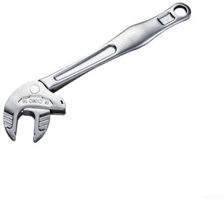 Whychstore Self-Setting Spanner, Ratchet Self-Tightening Adjustable Crab Claw Wrench, 7-32MM, Effortless Tightening & 50% Faster Repairs(16-19mm)