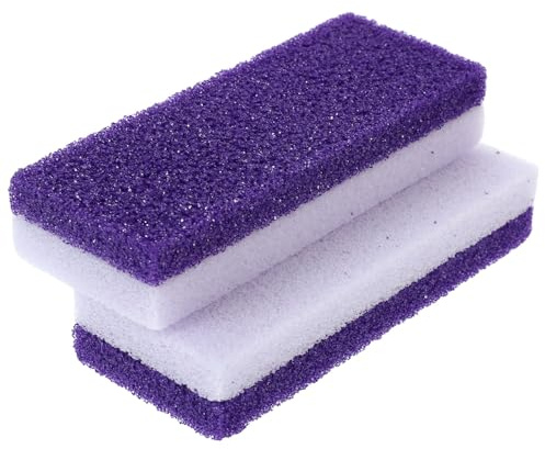 LALAFINA Piedra Pómez para Pies 2piezas Efecto Masaje y Portátil, Herramienta de Pedicura para Eliminar Callos y Exfoliación de Durezas Pies