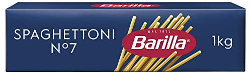 Barilla Pasta Klassische Spaghettoni n.7 aus Hartweizen immer al dente, (1 x 1 kg) | Pasta aus hochwertigem Hartweizen, immer al dente-Qualität