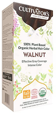 Coloration pour cheveux 100% BIO - NOYER - FAIR TRADE - VEGAN