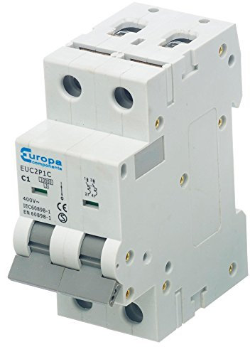 CIRCUIT BREAKER 2 POLE 40A 230VAC // CIRCUIT BREAKER 2 POLE 40A 230VAC Circuit Breaker Mounting DIN Rail Current // EUC2P40C (PK OF 1)
