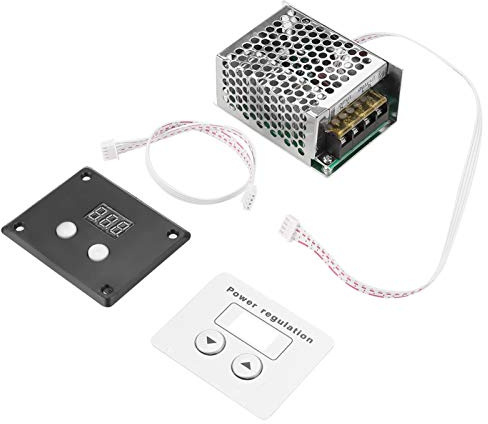 Regulador de voltaje, AC 220V 4000W SCR Regulador de voltaje digital Control de velocidad Termostato del atenuador
