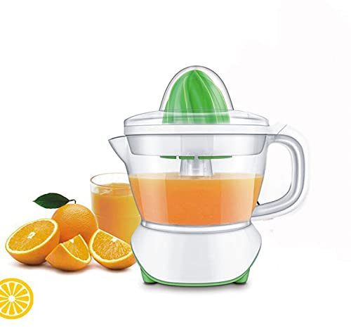 Exprimidor eléctrico, exprimidor de cítricos doméstico pequeño con escariador reversible automático fácil de usar, para pomelo naranja limón, baja potencia, sin BPA