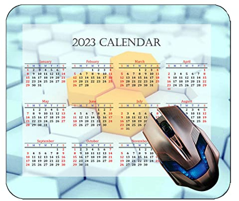 Spelmusmatta 2023 års kalender med semester, strand fåglar musmattor