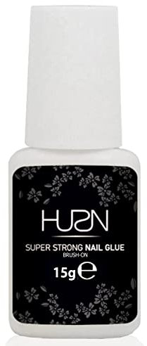 HUSN® Extra Strong Brush-On Nail Glue for False and Stick On Acrylic Nails (15ML)