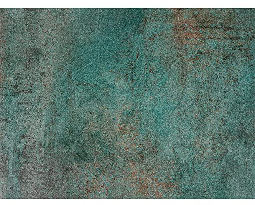 DecoMeister Pellicola Adesiva per Mobili 45x740 cm - Carta Adesiva Effetto Metallico per Rinnovare Porte, Tavoli e Scaffali - Pellicola Decorativa Lavabile in PVC - Rame Verde