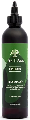 As I Am Rosmarin-Shampoo, 237 ml, Kopfhautbehandlung für Haardichte, mit Biotin und Sägepalme