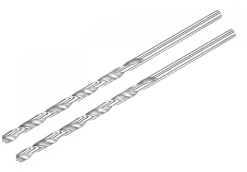 TA-VIGOR 2Pcs 6mm Extra Long Twist Drill Bits 160mm HSS Straight Shank | High Speed Steel Spiral Drill Bits for Wood, Metal, Aluminium and Plastic