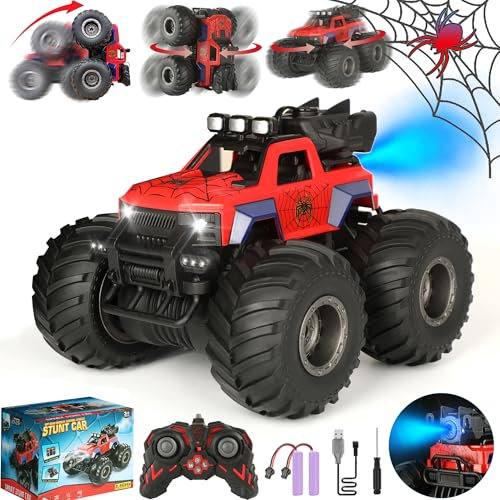 Calantre Spider-Ferngesteuertes Auto, 2,4 GHz, 4WD, Offroad-Rennspray, Ferngesteuertes Auto, 2 wiederaufladbare Batterien, 1:16, für 6–12 Jahre alte Jungen und Mädchen, Geburtstagsgeschenke