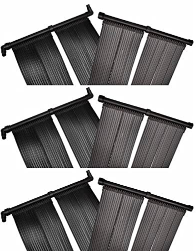 qohoio Solar-Panel Poolheizung Solarmatte Pool Solar Poolheizung Solarheizung Pool 6 STK. 80x620 cm