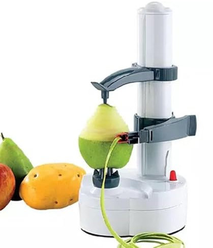 Pelador Automático de Patatas,Pelador Eléctrico de Frutas y Verduras, Peladora de patatas multiusos peladoras de zanahorias para cocina, Pelador de frutas y verduras resistente, pelador eléctrico de f