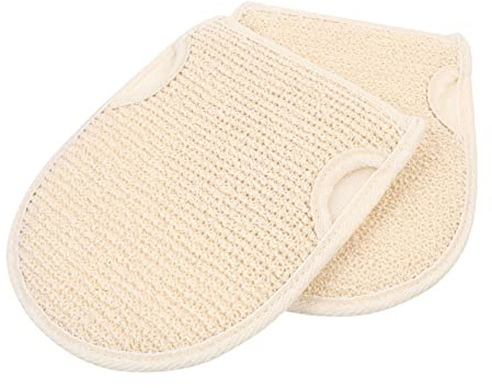 NOLITOY 2 Pzs Toallita de Baño Exfoliante Guante de Baño Doble Cara Limpieza Profunda Transpirable para Ducha Remueve Células Muertas para Tejido Suave