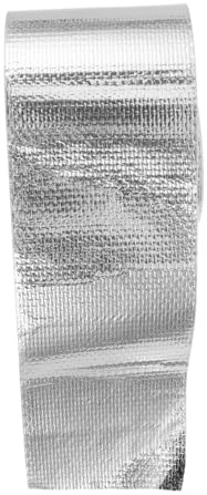 Amosfun Tissu en fibre de papier d'aluminium protection thermique bande adhésive thermique ruban pour échappement ruban thermique ruban barrière ruban chauffant feuille d'aluminium Silver