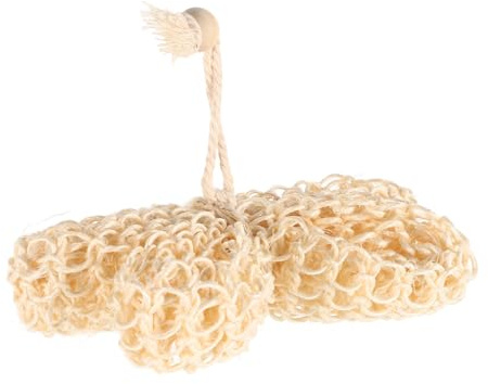 WRITWAA Bola Exfoliante de Sisal para Ducha Función Masaje y Formación de Espuma, Material Natural Beige, Diseño Simple Adecuado para Adultos en Cuidado Corporal
