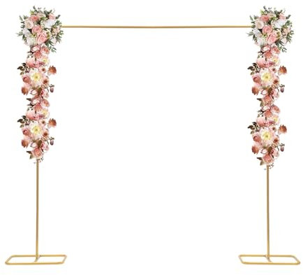 Soporte de metal para boda de 2 m, soporte para decoración de boda, soporte de arco de rosas para bodas, aniversarios, fiestas de cumpleaños