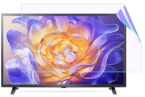AIZYR Protection D'écran Anti-Lumière Bleue Pour Téléviseurs HD 4K LCD, LED, OLED Et QLED, Film Mat Antireflet Et Anti-Rayures,55 In 1211 * 682mm