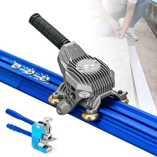 TPTAWF 3.8m,Tagliapiastrelle Manuale, Macchina Professionale per Il Taglio di lastre in Porcellana per Piastrelle in gres porcellanato di Grande Formato da 2,2/2,3/3,8 m