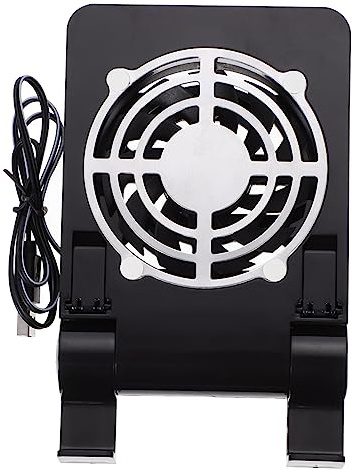 VILLCASE Tragbarer USB Handyventilator für Faltbarer Halter mit Kühlfunktion Leise und Stabil für Spielekonsolen Unterwegs Schwarz