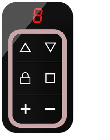 Duplicatore di chiavi con telecomando a 8 canali multifrequenza per porte del garage, 300-915 MHz, codice rotante, per apriporta cancello (rosa)