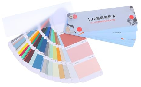 Tofficu Carte Échantillons Peinture Industrielle Couleurs Métalliques et Non Métalliques Nuancier Polyvalent pour Murs Sols et Mobilier Intérieur et Extérieur Outil de Rapide pour Projets