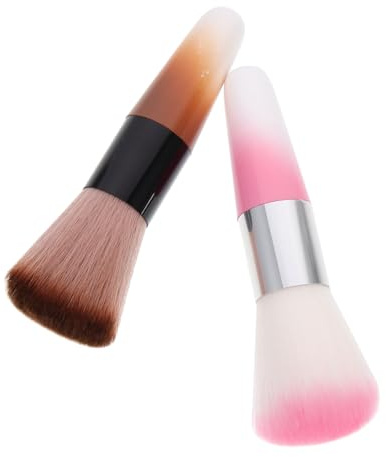 LOLIPPYY 2piezas Brocha Para Polvos Sueltos De Maquillaje Brocha Para Para Arte De Uñas y Manicura Polvo Para Uñas