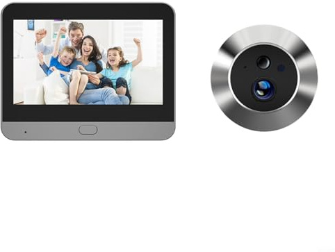 Lastdaytime Apartment Door Peephole Camera With Wireless WiFi Connectivity And 4.3 Inch Color Monitor For Remote Access