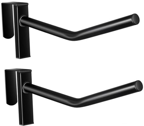APLVFFZH 2 Pezzi Portasella Supporto per Coperte di Cavallo Staffa Appendi Sella Organizzatore da Parete Soluzione di Stoccaggio Verticale Adatto per Rimorchi, Nero