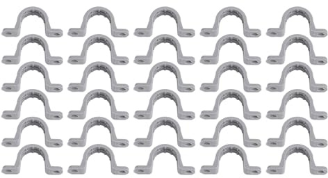 Collier de serrage pour conduit électrique en PVC, 2 trous, support en U Flexible, sangle de tuyau, téléphone, HVAC, éclairage de réfrigération (3/4 pouce)