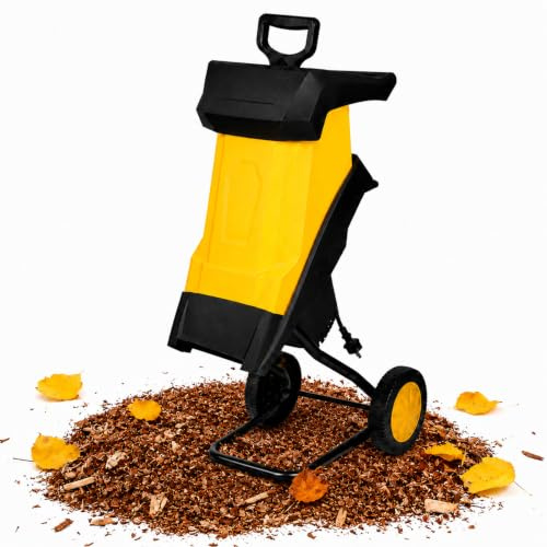 Biotrituratore 2500 W con doppie lame in acciaio manganese 60mcable