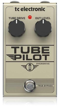 TC Electronic TUBE PILOT OVERDRIVE 12AX7-Equipped Real Tube Overdrive Pedal with Warm and Expressive Sound