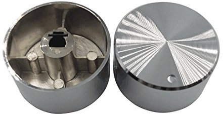 Meter Star Drehschalter für Gasherd, 4 Stück, für Gasherd, Edelstahl, runder Knopf für Gasherd