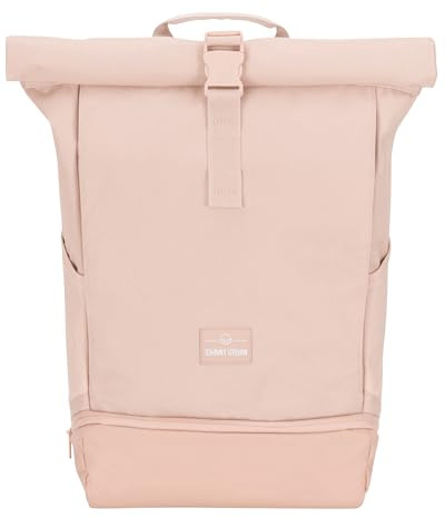 Johnny Urban Rucksack Herren & Damen Rosa - Allen Large - Rolltop Backpack Groß für Fahrrad, Arbeit, Uni - Laptop Tagesrucksack mit Schuhfach - Wasserabweisend