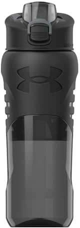 Under Armour 24oz Grip Water Bottle, Pro Lid Cover, Silicone Body Grip, Shatter Proof, Stain & Odor resistant