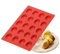 tooloflife Moule à madeleines en silicone anti-adhésif pour 20 tasses