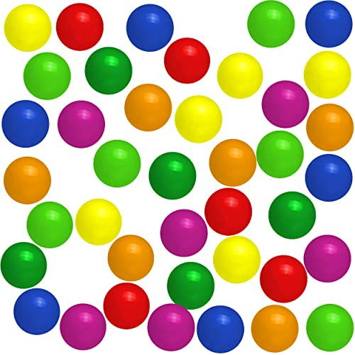 alles-meine.de GmbH XXL Set: 100 Stück - Kunstsoff Bälle - Soft Plastik - Ø 7 cm - Plastikbälle - z.B. für Bällepool/Kugelbad/Planschbecken - wasserfest - blau - gelb - grün ..