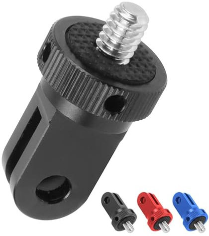 MotuTech 1 4 Zoll Schraube Adapter auf Halterung Stativ aus Aluminium für Action Kamera Universal für GoPro 10 9 8 Black 7 6 5 4 3 Insta360 One X X2 R GO2 DJI Osmo Action 2 SJCAM Xiaomi Xiaoyi