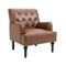 Sepnine Klassischer Sessel,Lounge Kunstleder,Vintage mit Nieten Loungesessel,für Wohn und Wohnzimmer Armlehnensessel Schlafzimmer, 150 kg belastbar