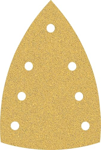 Bosch EXPERT C470 Schleifblatt, 100x150mm, K60, 7 Löcher, 50-tlg. | für Farbe auf Holz, Hartholz, Ø 100x150 mm, Körnung 60, Professional Zubehör Multischleifer