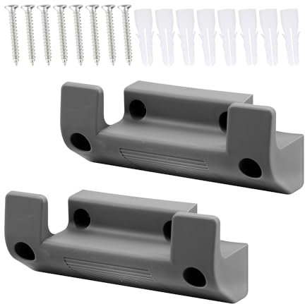 Rumyve 2set Garden Hose Pipe Hanging Holder,Hose Pipe Hanging Bracket,PVC Plastic Hose Reel Wall Mounting Bracket