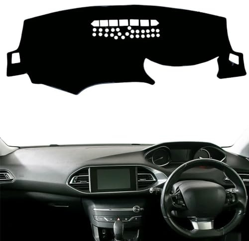 HZHUNS Car Dashboard Cover Mat Sunshade Nonslip Protector No Glare for Peugeot 308 308SW T9 2014-2019 2020 Automotive interior