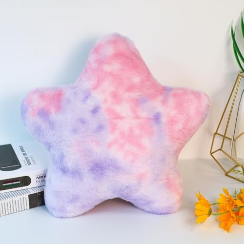 Herfair Kuschelkissen Kinder Sternkissen Kawaii Sternform Zierkissen Sofakissen Plüsch Kissen Aesthetic Dekokissen für Kinderzimmer Schlafzimmer Deko (A,60 cm)