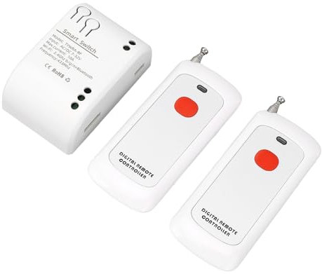 FILFEEL Drahtloser Zugangskontroll-Fernbedienungsschalter, WiFi-RF-Relaisschalter Drahtlose Fernzugriffskontrolle, Intelligentes Schließsystem, Mehrere Controller, Integrationskit,