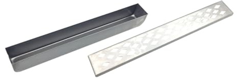 Rectangular Stainless Steel Barbecue Smoker Box Silver Portable