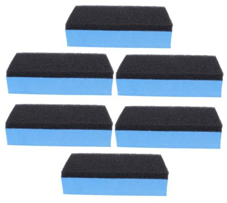 Mikinona 6 Pezzi Tamponi Applicatori Alta Densità per Lucidatura Auto Pulizia e Manutenzione per Ceratura e Pulizia Domestica